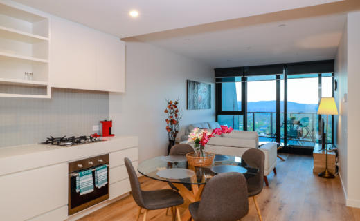 Glen Waverley O'Sullivan 2 bed corporate apartment kitchen