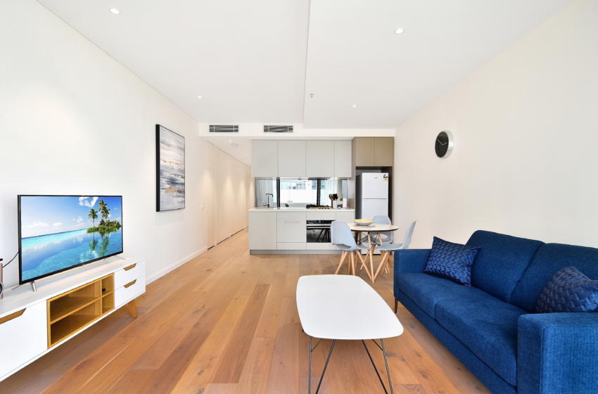 StLeonards Albany 1 bed corporate apartment lounge
