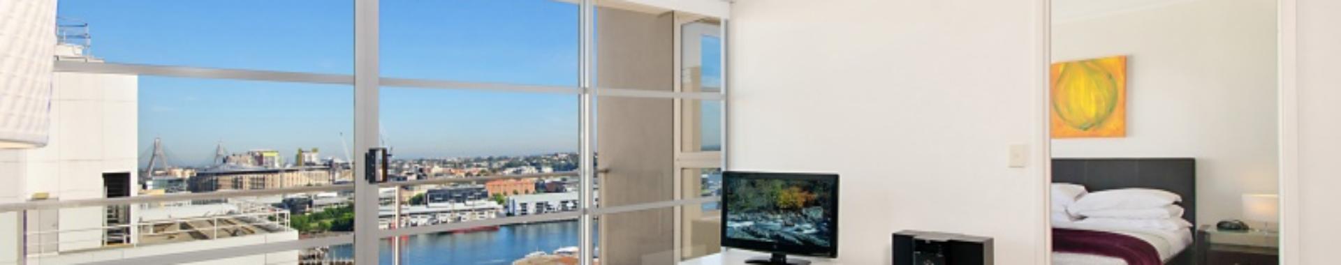 Sydney King Kent 2 bed corporate apartment lounge