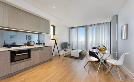 NorthSydney Angelo 1 bed corporate apartment kitchen dining