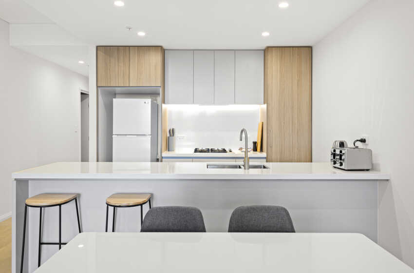 Sutherland Shire 2 bed 2 bath corporate apartment kitchen