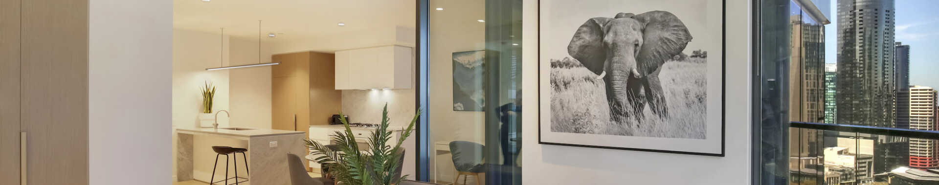 Melbourne Collins St 1 Bed Corporate Apartment open plan