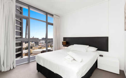 Brisbane Corporate Apartment Macrossan St bed