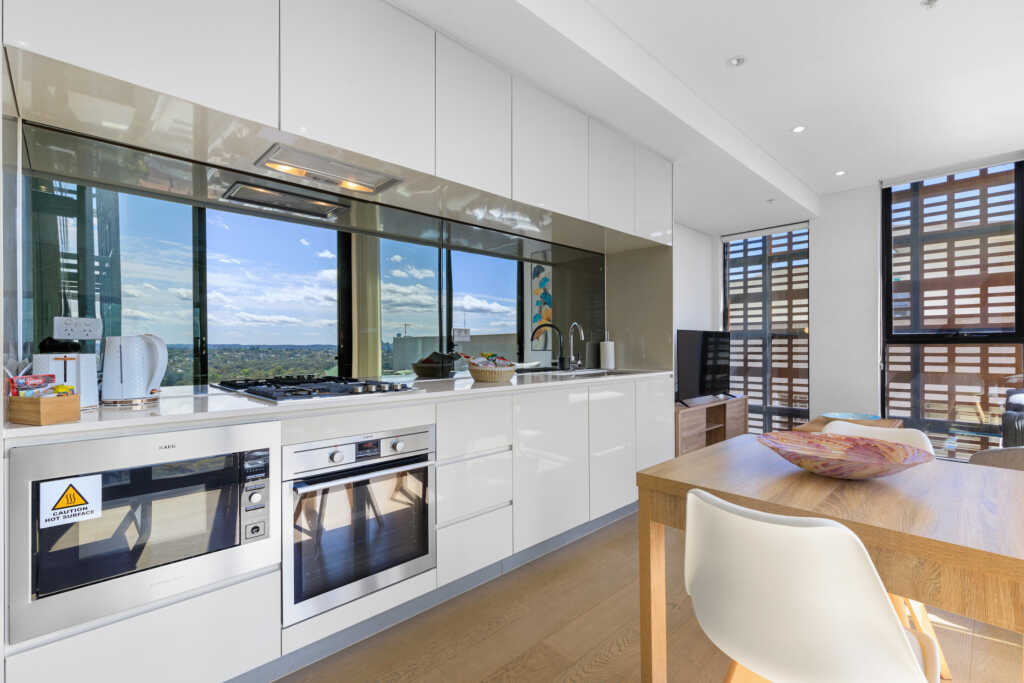 Astra Apartments St Leonards, Air - kitchen. St Leomards accommodation for extended stays