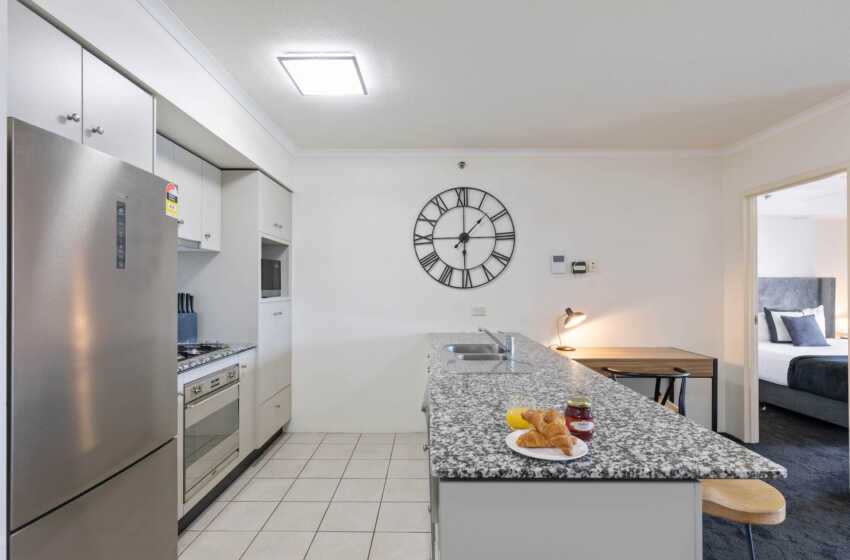 Kitchen in Astra Apartments