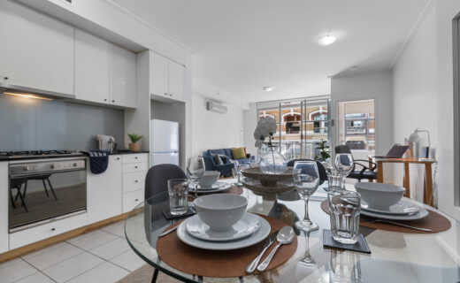 Dining table in Astra corporate apartment
