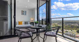 Balcony at Astra Apartments in Parramatta