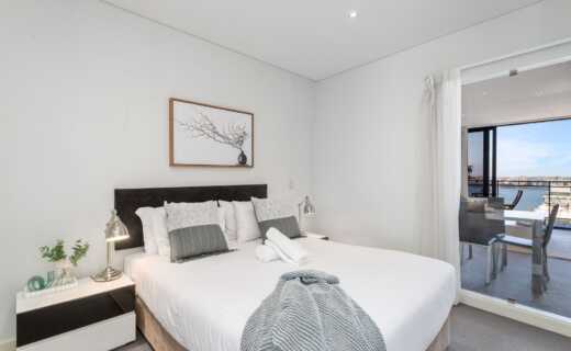 Bedroom in Corporate accommodation for long stays in Perth - Astra Apartments